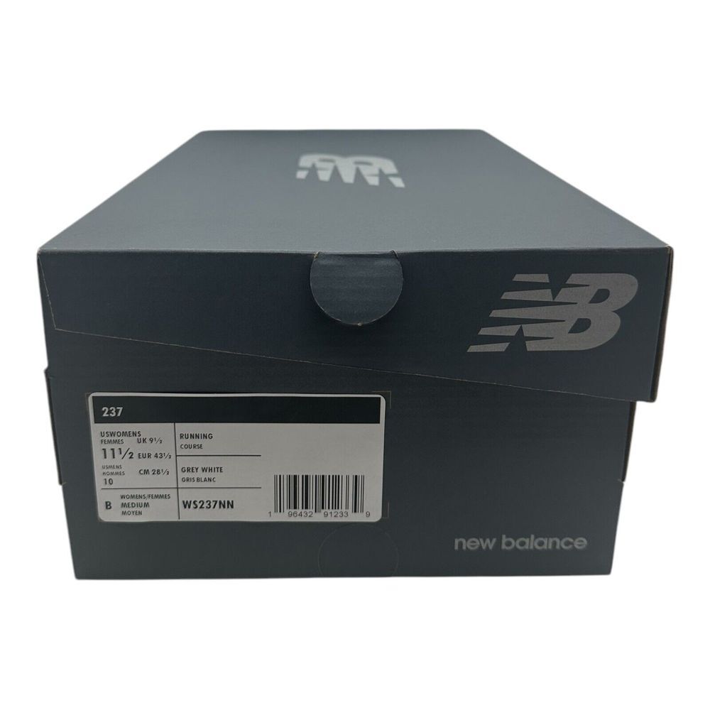 New Balance 237‎ Running Shoes Womens 11.5 B Mens 10 Grey White Casual Sneakers - Picture 7 of 7
